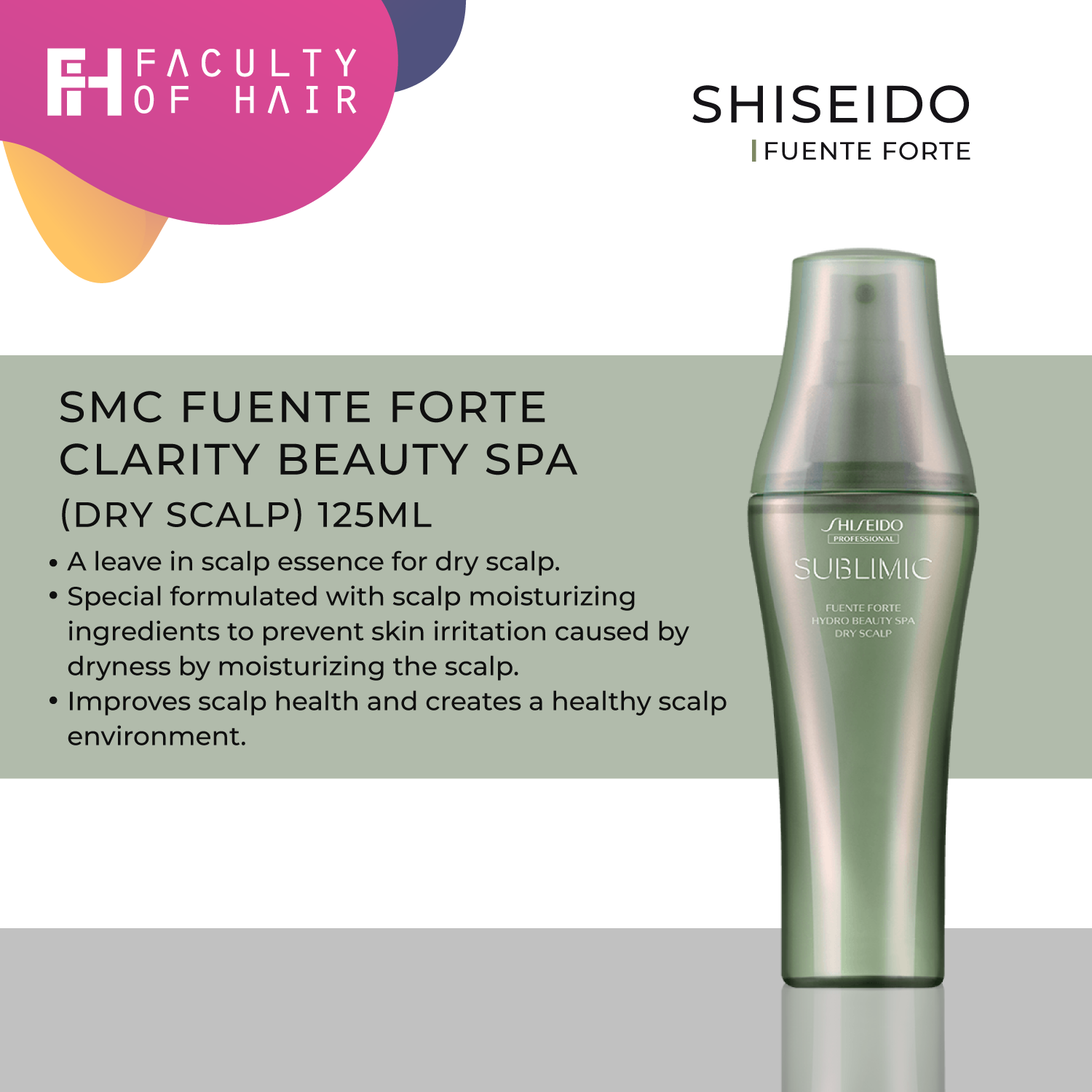 Shiseido Sublimic Fuente Forte Hydro Beauty Spa (Dry Scalp) 125ml (By: Faculty of Hair)