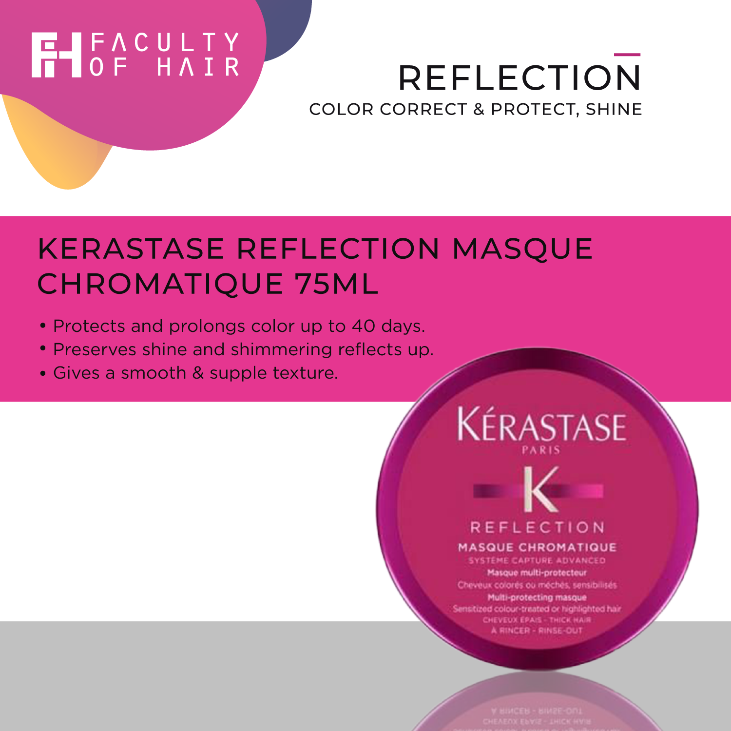 Kerastase Reflection Masque Chromatique 75ml (By: Faculty of Hair)