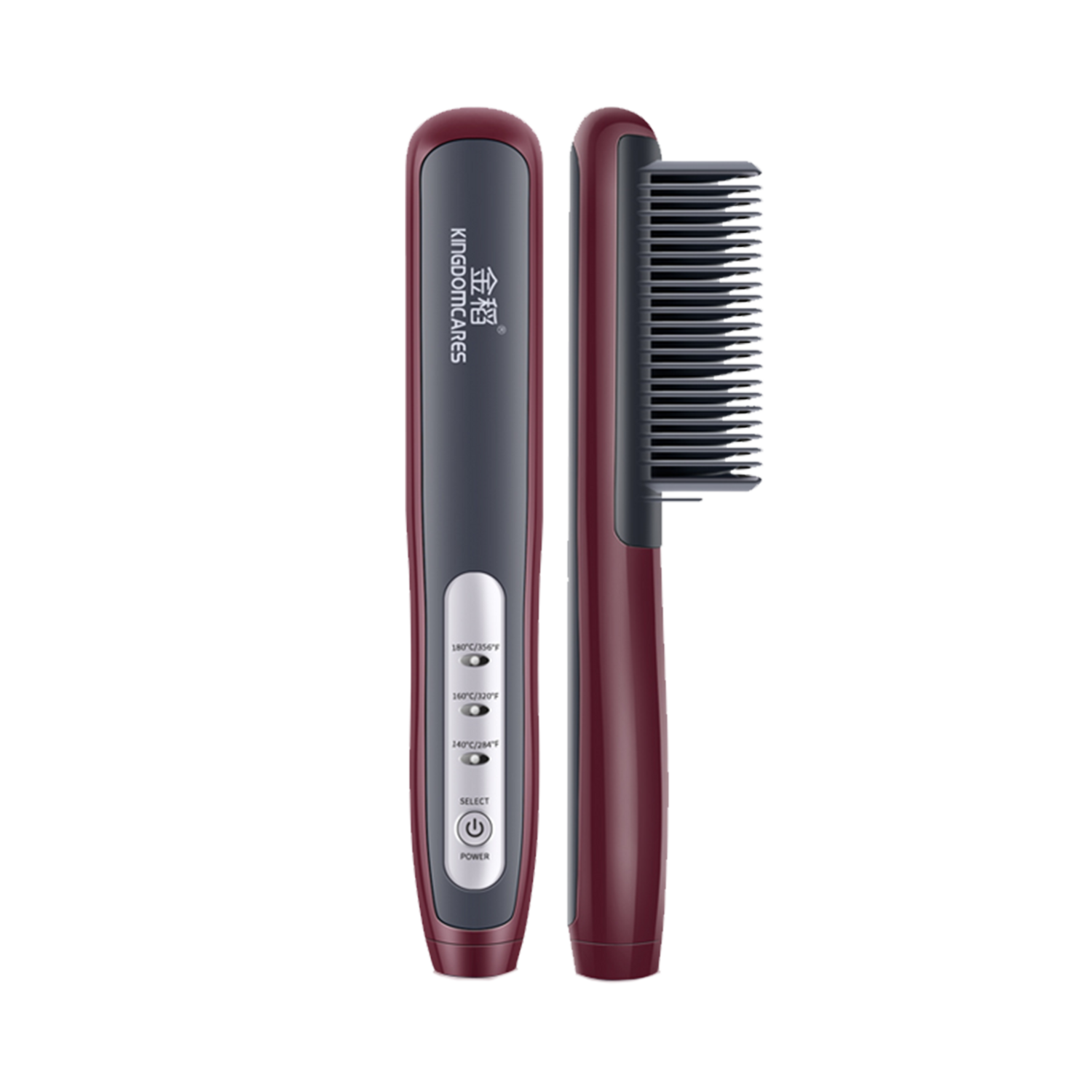 KSkin Mini Portable Electric Hair Straightener Curler Brush KD388B Hair Straightener Comb 金稻直发梳两用蛋卷头网红款迷你夹板羊毛卷发棒大卷懒人女迷小型 (By: Faculty of Hair)
