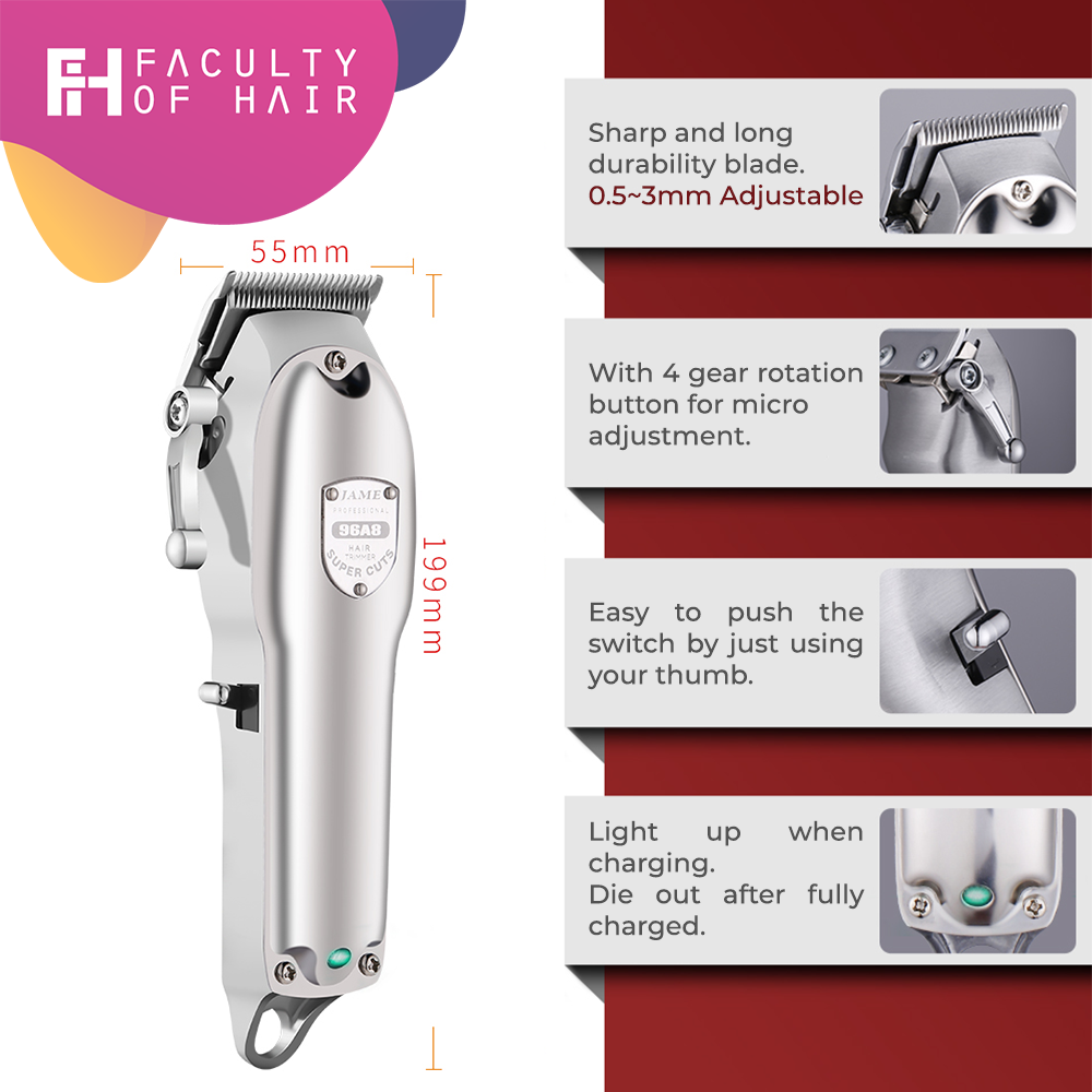 Jame Clipper Silver Premier Edition (By: Faculty of Hair)