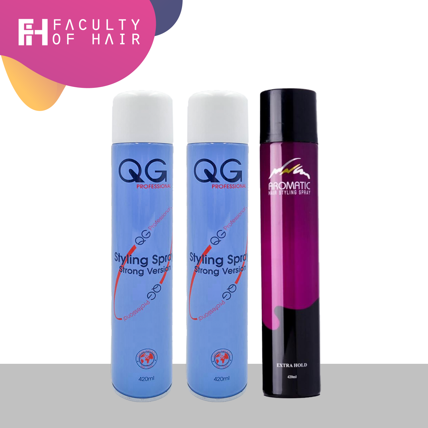 Aromatic Hair Styling Spray Extra Hold 420ml (West Malaysia Only) (By: Faculty of Hair)