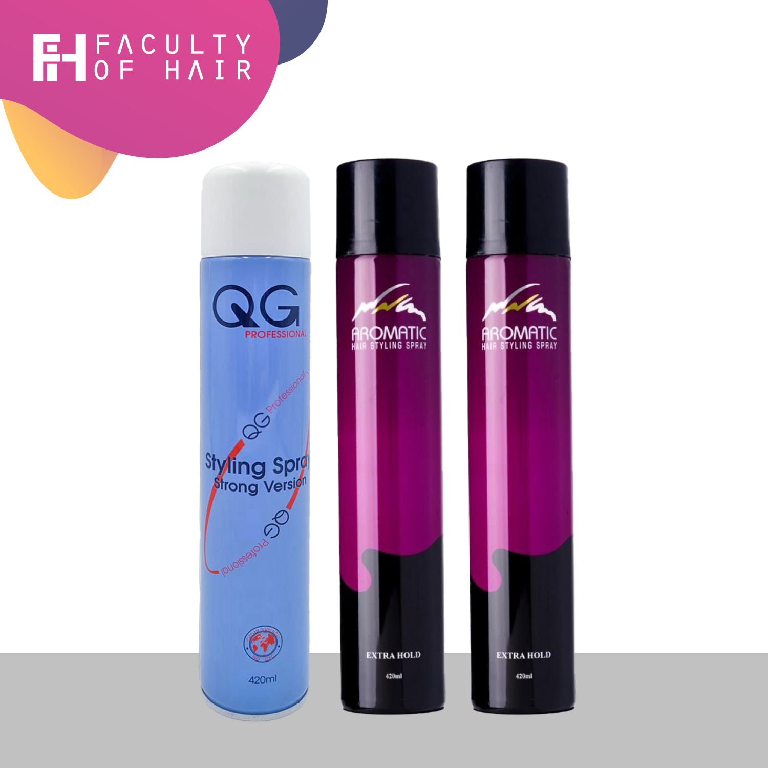 Aromatic Hair Styling Spray Extra Hold 420ml (West Malaysia Only) (By: Faculty of Hair)
