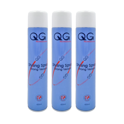 QG Hair Spray Professional Styling Spray CFC FREE STRONG VERSION (BETTER AND MORE PREMIUM THAN AROMATIC SPRAY) (By: Faculty of Hair)