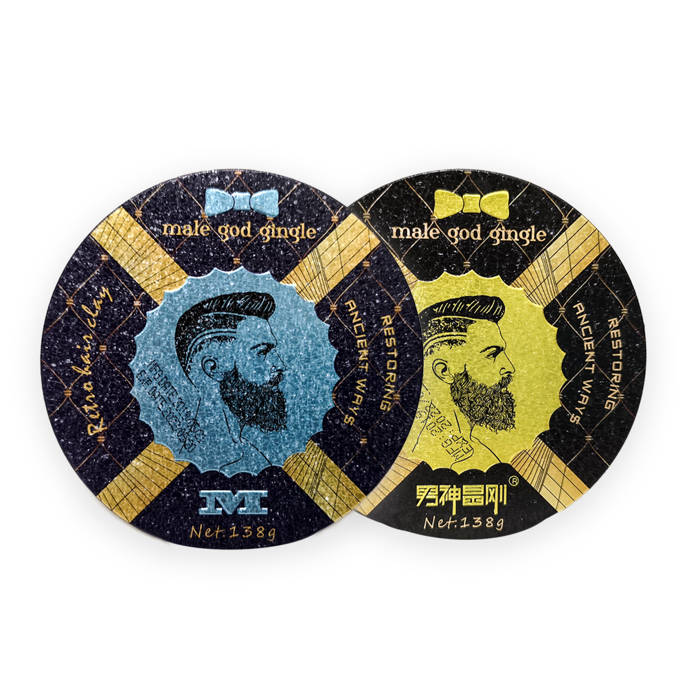 [Male God] Hair Clay Pomade Hair Wax Premium Strong Styling No Stickiness Yellow And Blue 138g (By: Faculty of Hair)