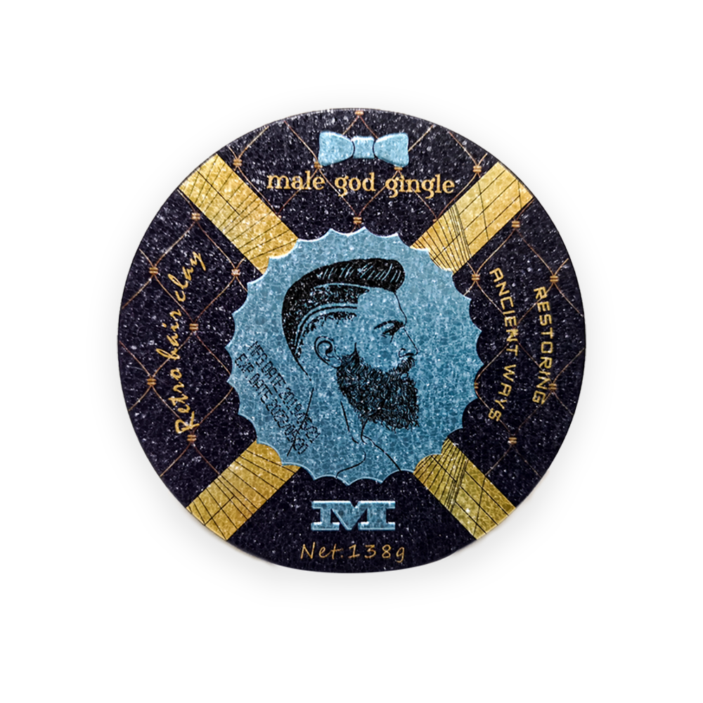 [Male God] Hair Clay Pomade Hair Wax Premium Strong Styling No Stickiness Yellow And Blue 138g (By: Faculty of Hair)
