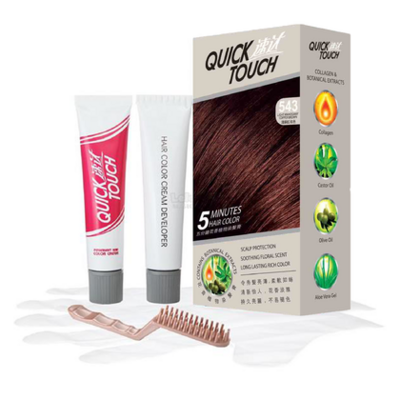 Quick Touch Hair Coloring Dye (543 Light Mahogany Copper Brown) (By: Faculty of Hair)