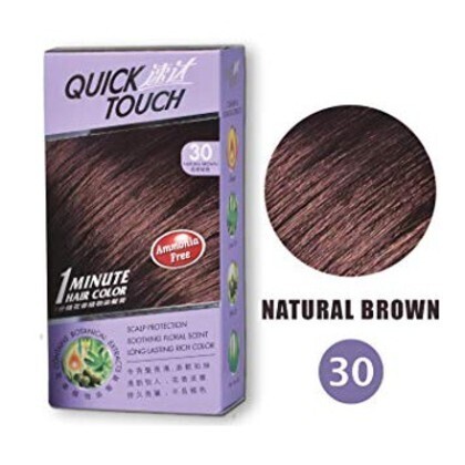 Quick Touch Hair Dye Hair Colouring (10 Natural Black 20 Brown Black 30 Natural Brown 434 Cooper Brown 543 Light Cooper (By: Faculty of Hair)