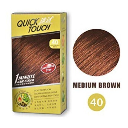 Quick Touch Hair Dye Hair Colouring (10 Natural Black 20 Brown Black 30 Natural Brown 434 Cooper Brown 543 Light Cooper (By: Faculty of Hair)