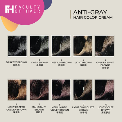 Wajass Anti-Gray Hair Color Cream 180ml (By: Faculty of Hair)