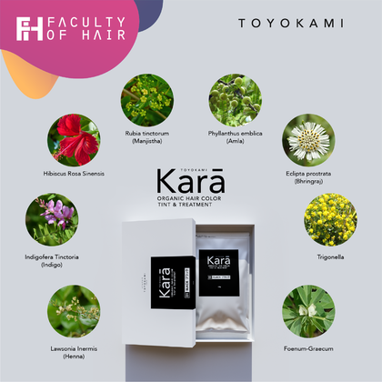 Toyokami Kara Black (Organic Hair Color/ Organic Hair Tint/ Organic Hair Treatment) For Grey Hair 100g (By: Faculty of Hair)