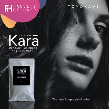Toyokami Kara Black (Organic Hair Color/ Organic Hair Tint/ Organic Hair Treatment) For Grey Hair 100g (By: Faculty of Hair)