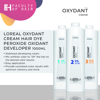 Loreal Professionnel Oxydant Creme Developer 1000ml (By: Faculty of Hair)