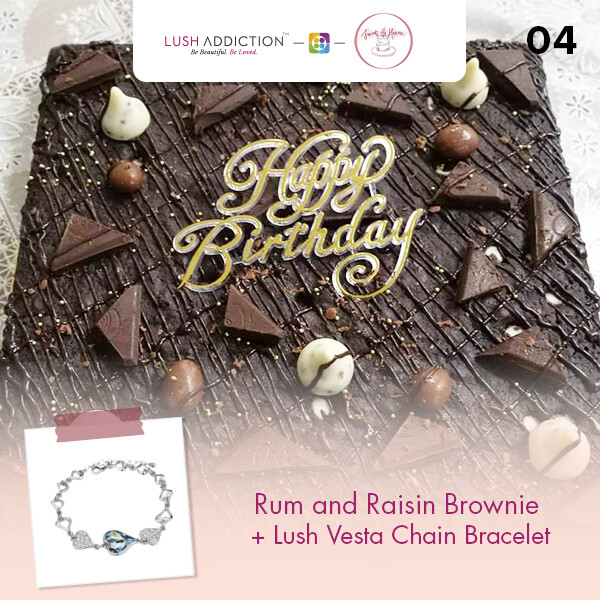 Rum and Raisin Brownie + Lush Addiction Necklace (By: Sweet Haven from KL)