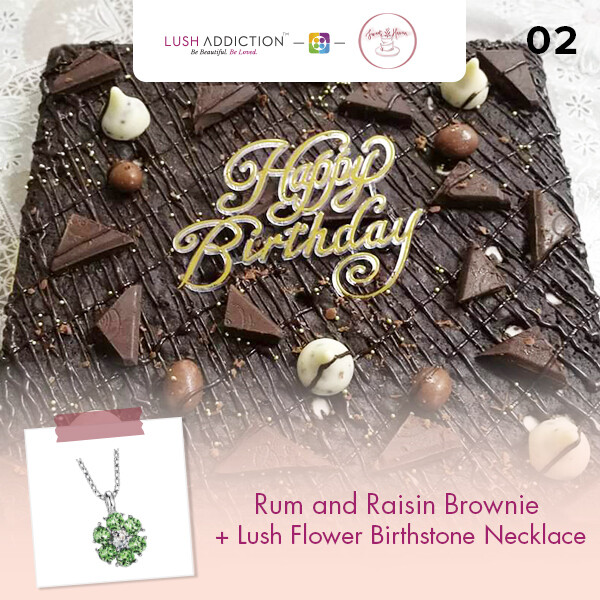 Rum and Raisin Brownie + Lush Addiction Necklace (By: Sweet Haven from KL)