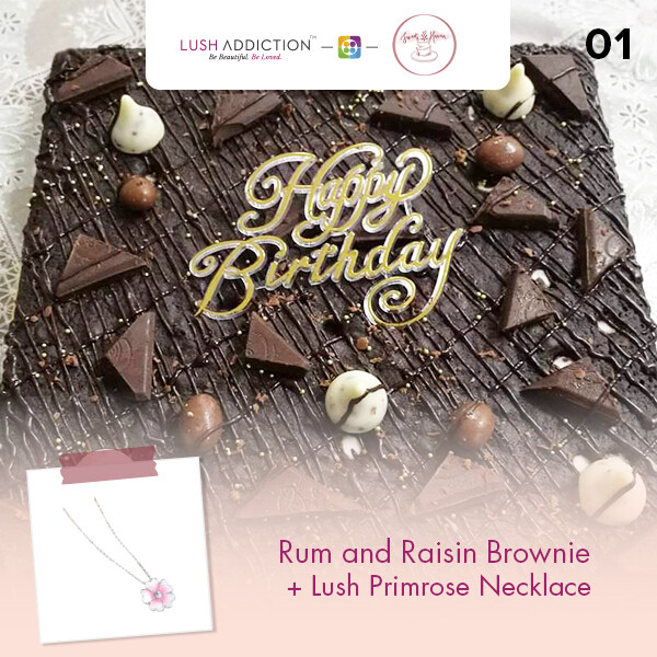Rum and Raisin Brownie + Lush Addiction Necklace (By: Sweet Haven from KL)