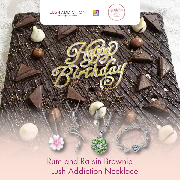 Rum and Raisin Brownie + Lush Addiction Necklace (By: Sweet Haven from KL)