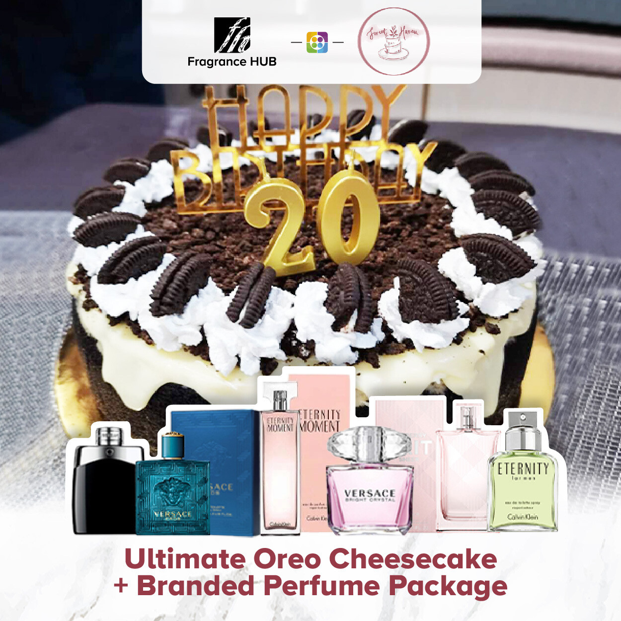 Ultimate Oreo Cheesecake + Fragrance Hub Branded Perfume (By: Sweet Haven from KL)