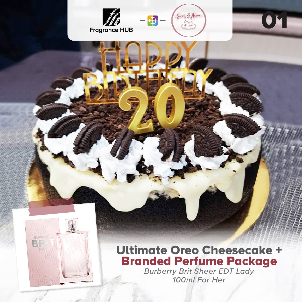 Ultimate Oreo Cheesecake + Fragrance Hub Branded Perfume (By: Sweet Haven from KL)