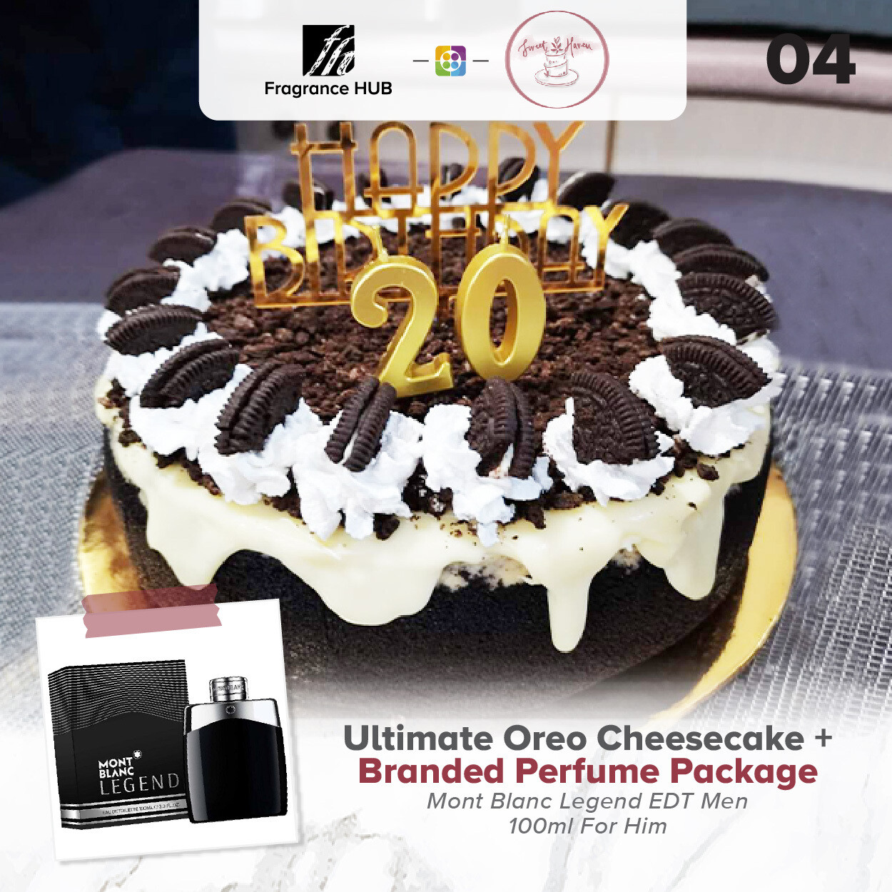 Ultimate Oreo Cheesecake + Fragrance Hub Branded Perfume (By: Sweet Haven from KL)