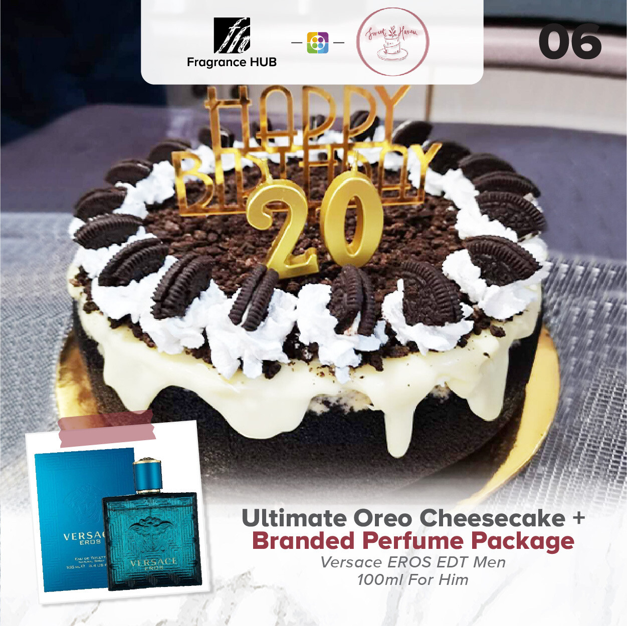 Ultimate Oreo Cheesecake + Fragrance Hub Branded Perfume (By: Sweet Haven from KL)