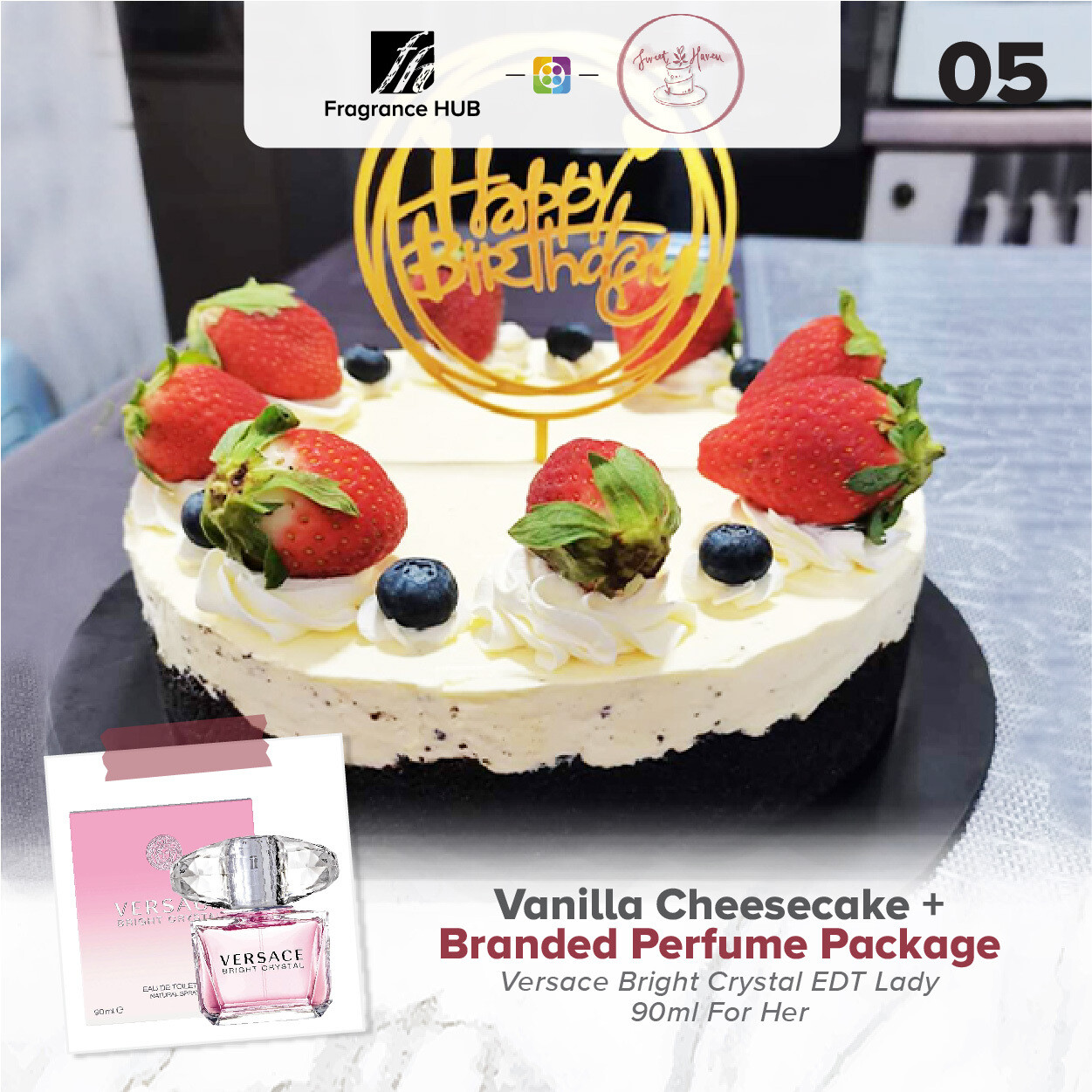 Vanilla Cheesecake + Fragrance Hub Branded Perfume (By: Sweet Haven from KL)