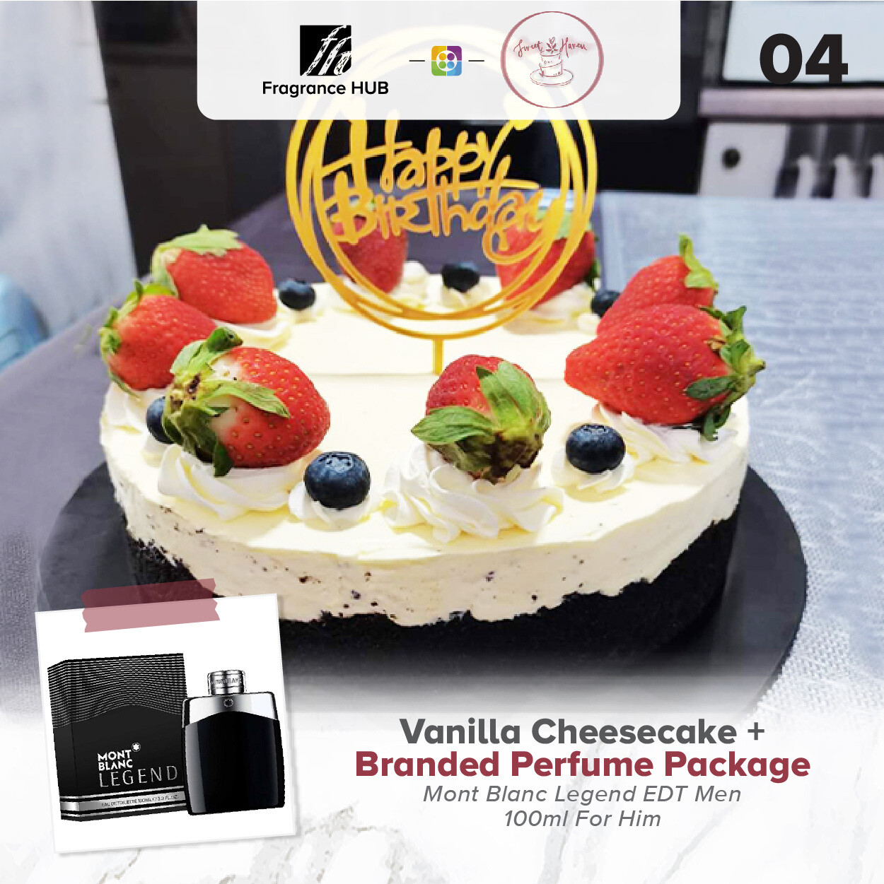 Vanilla Cheesecake + Fragrance Hub Branded Perfume (By: Sweet Haven from KL)