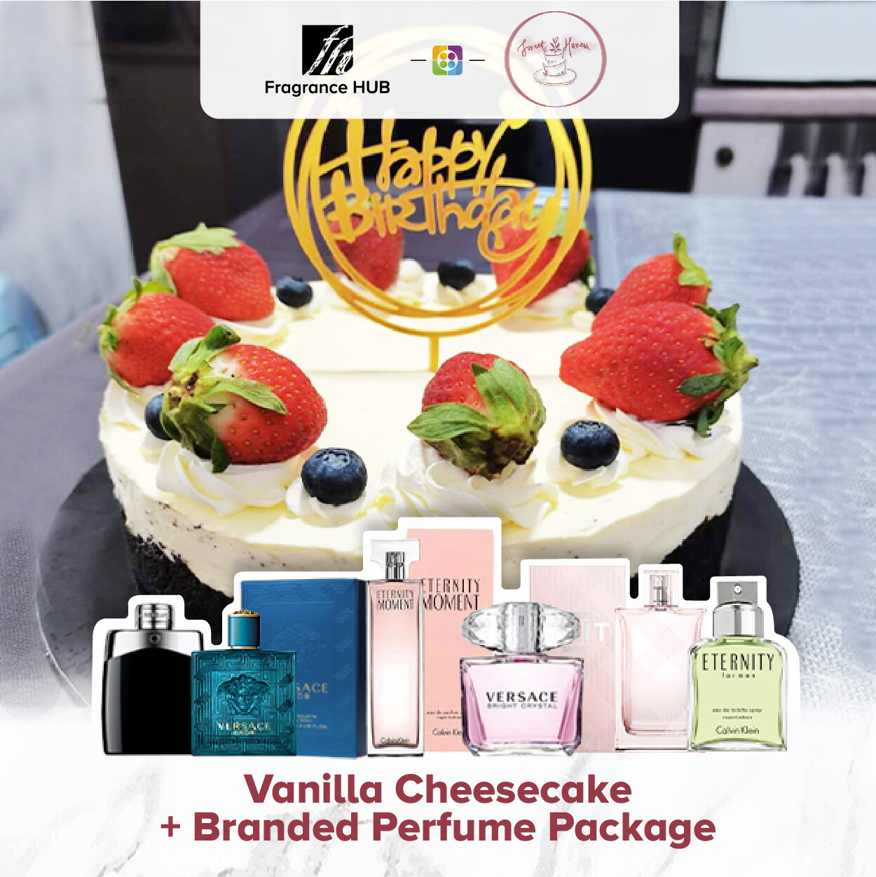 Vanilla Cheesecake + Fragrance Hub Branded Perfume (By: Sweet Haven from KL)
