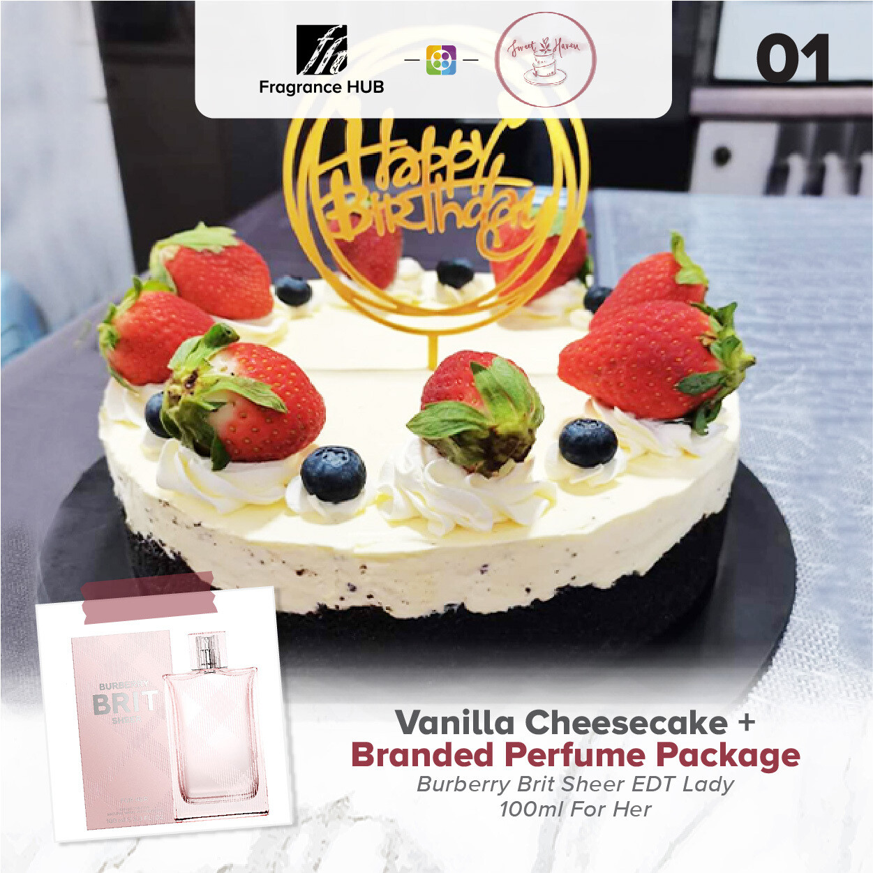 Vanilla Cheesecake + Fragrance Hub Branded Perfume (By: Sweet Haven from KL)