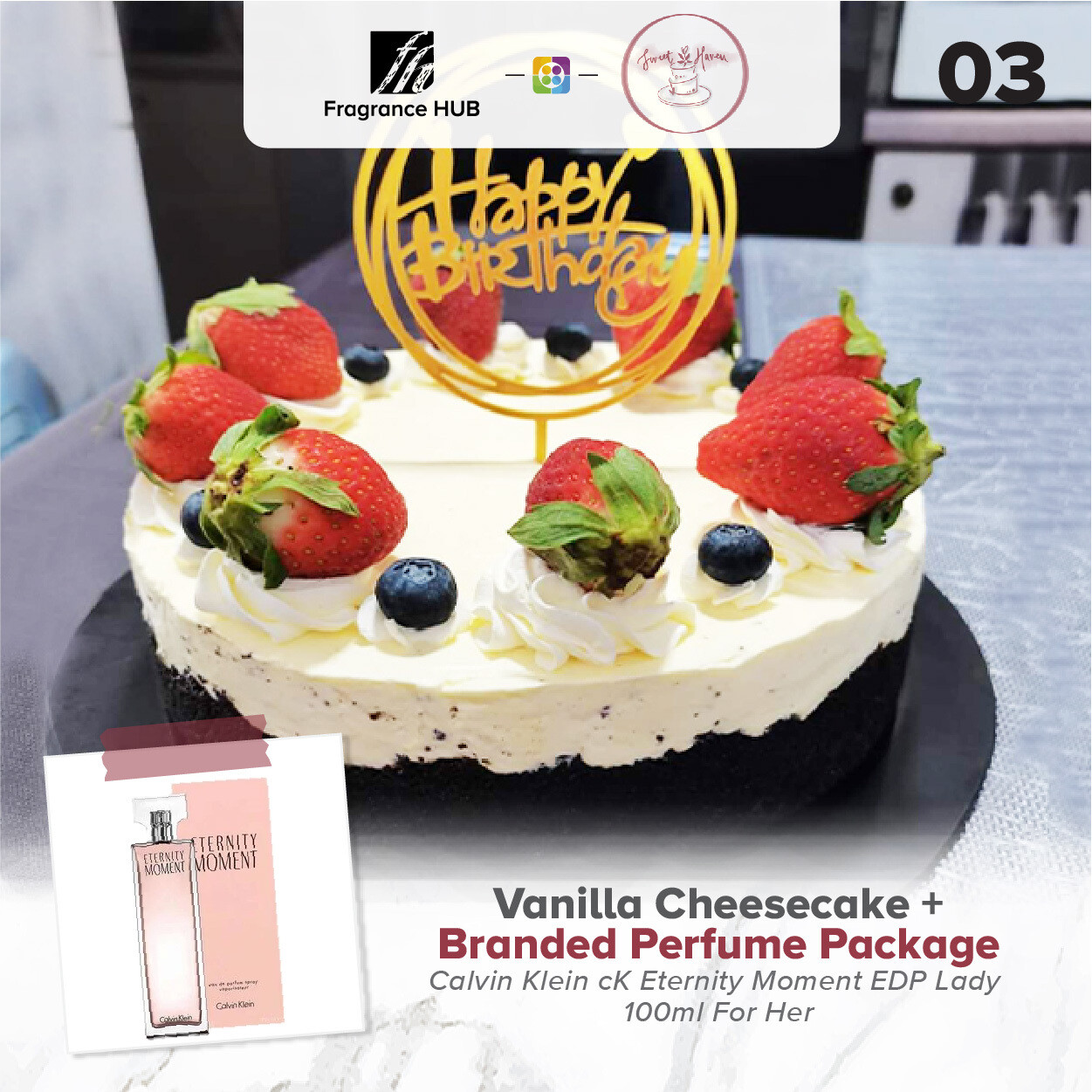 Vanilla Cheesecake + Fragrance Hub Branded Perfume (By: Sweet Haven from KL)