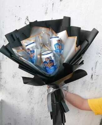 3 Botol Tiger Beer Bouquet (By: Wistaria Florist from Sibu)