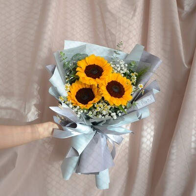 Sunflower Bouquet (By: iiFlorist from Cheras)