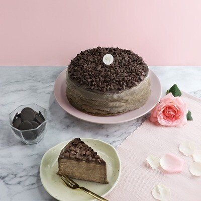 Dark Chocolate Mille Crepe Cake (By: Yippii Gift Cake from Kuala Lumpur)