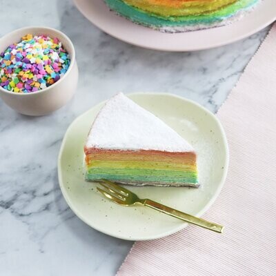 Rainbow Mille Crepe Cake (By: Yippii Gift Cake from Kuala Lumpur)