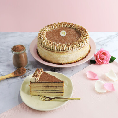 Tiramisu Mille Crepe Cake (By: Yippii Gift Cake from Kuala Lumpur)