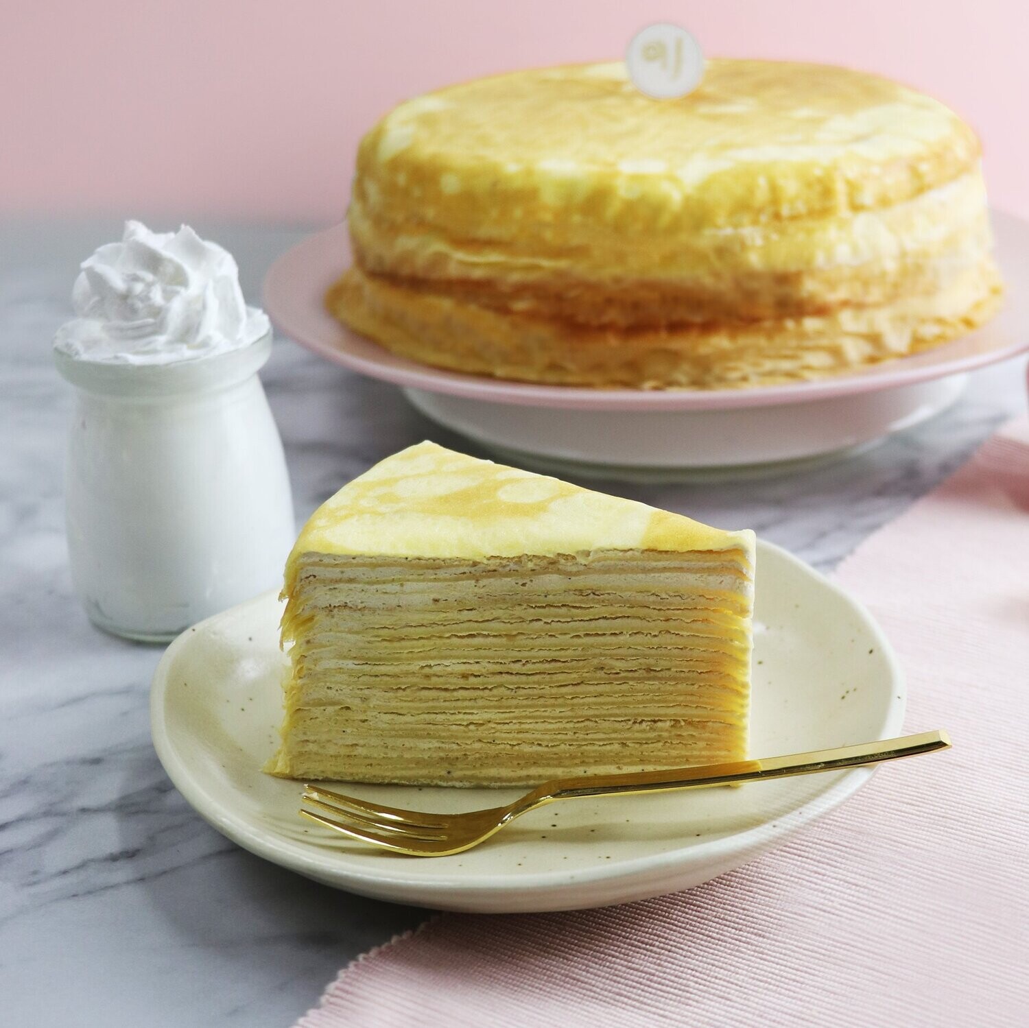 Vanilla Mille Crepe Cake (By: Yippii Gift Cake from Kuala Lumpur)