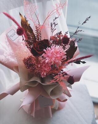 Preserved Flower Bouquet - Red Passionate (By: Yuki Flori from Bukit Jalil)
