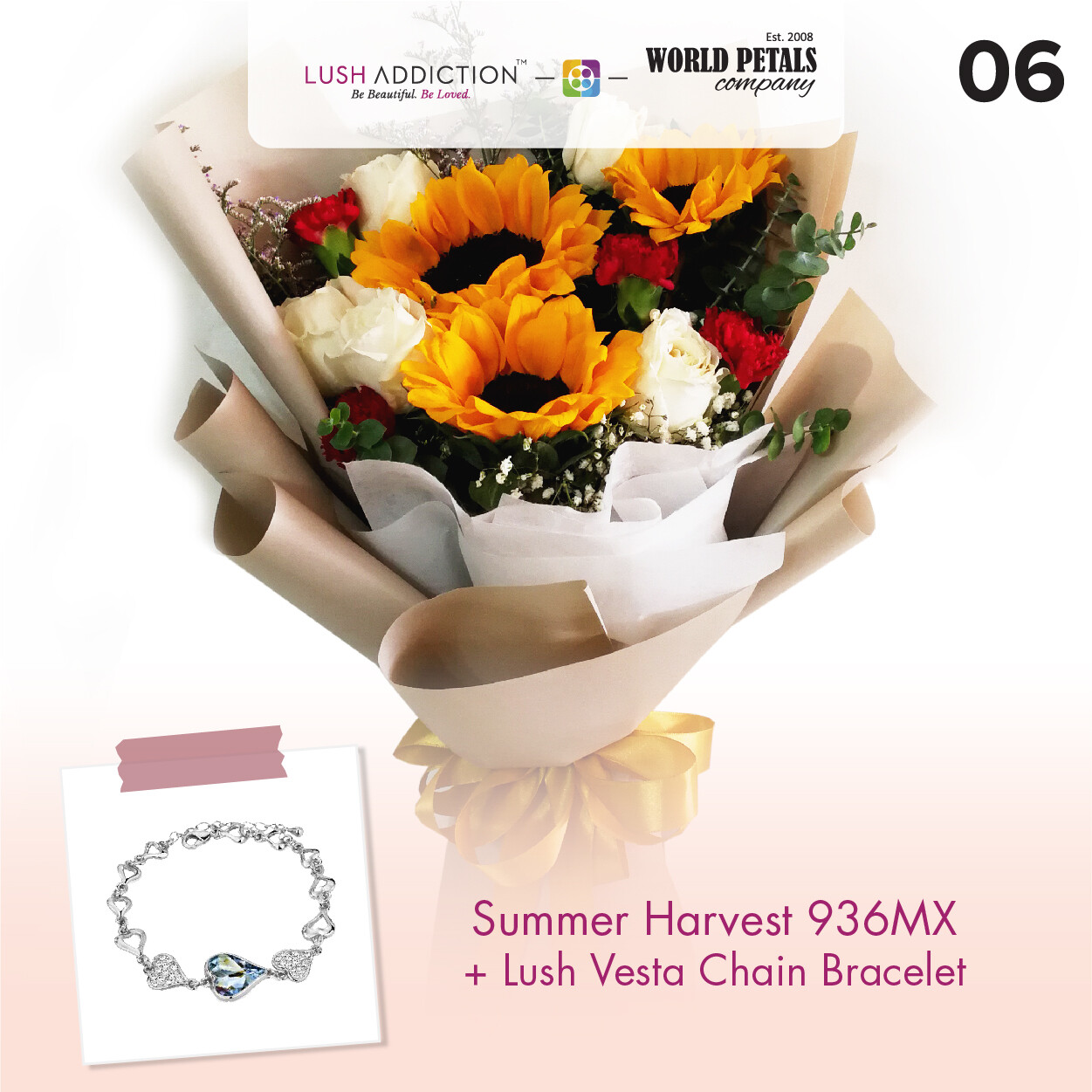 Summer Harvest + Lush Addiction Necklace (By: World Petals Florist from KL)