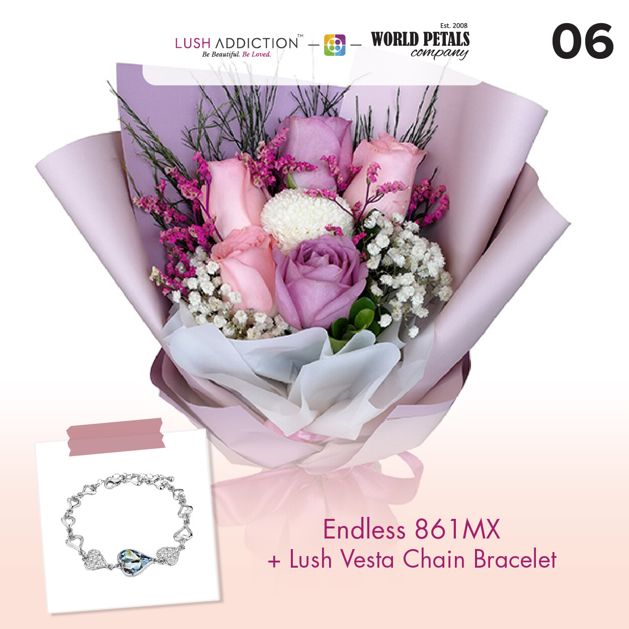 Endless + Lush Addiction Necklace (By: World Petals Florist from KL)