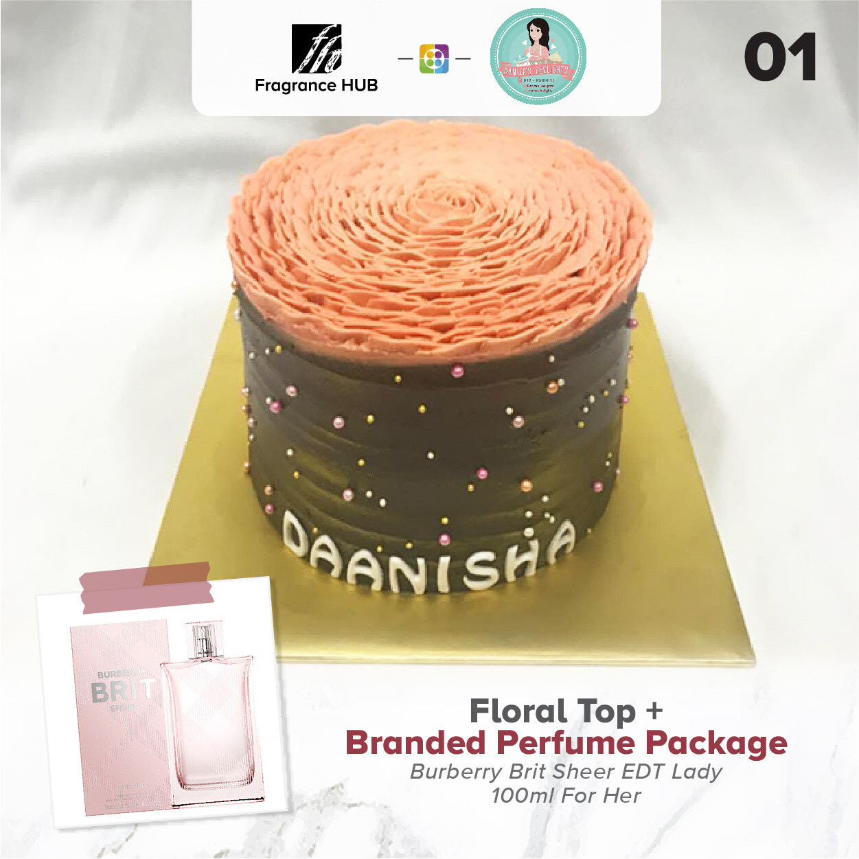 Floral Top + Fragrance Hub Branded Perfume (By: Danica&#39;s Delight from KL)