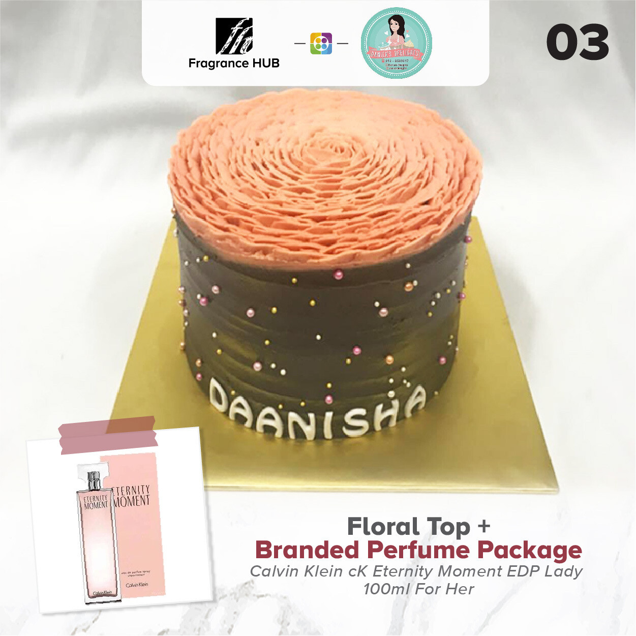Floral Top + Fragrance Hub Branded Perfume (By: Danica&#39;s Delight from KL)