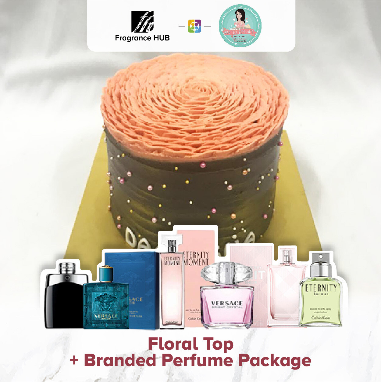 Floral Top + Fragrance Hub Branded Perfume (By: Danica&#39;s Delight from KL)