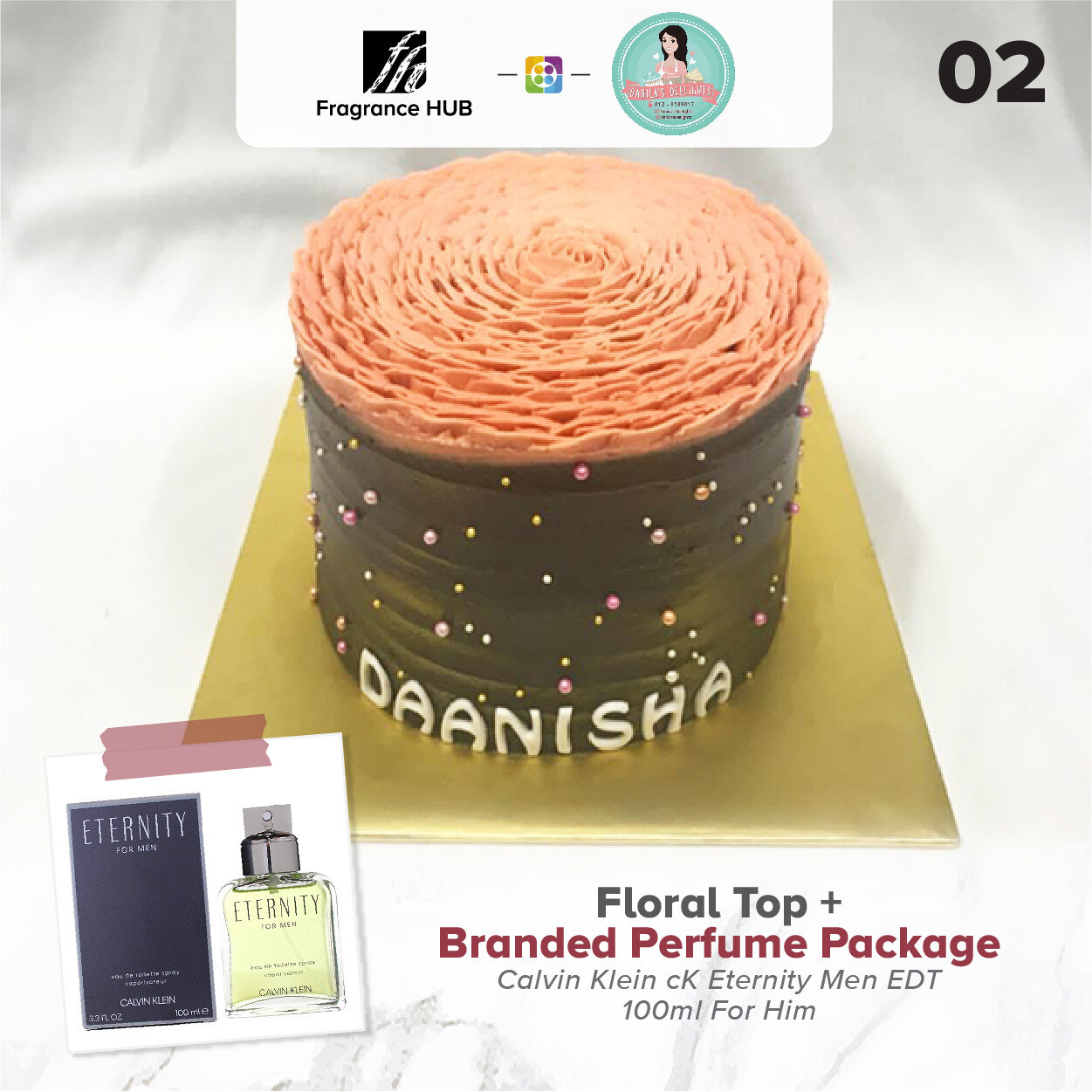 Floral Top + Fragrance Hub Branded Perfume (By: Danica&#39;s Delight from KL)