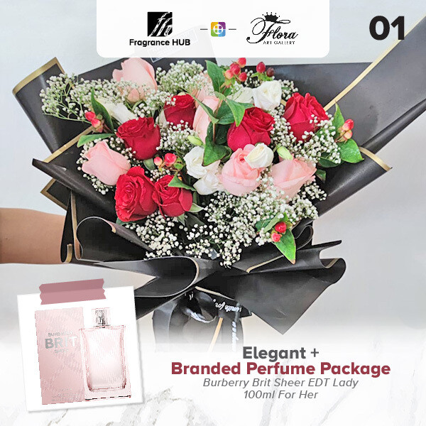 Elegant + Fragrance Hub Branded Perfume (By: Floral Art Gallery from Puchong)