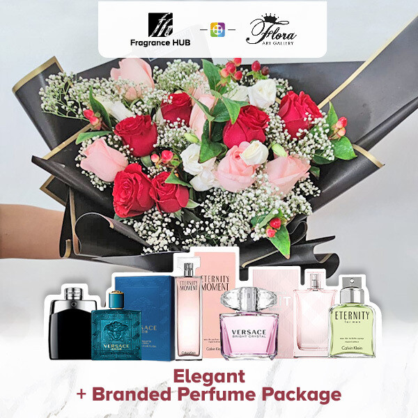 Elegant + Fragrance Hub Branded Perfume (By: Floral Art Gallery from Puchong)