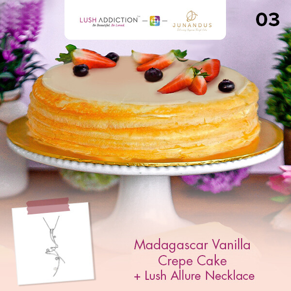 Madagascar Vanilla Crepe Cake + Lush Addiction Necklace (By: Junandus from KL)