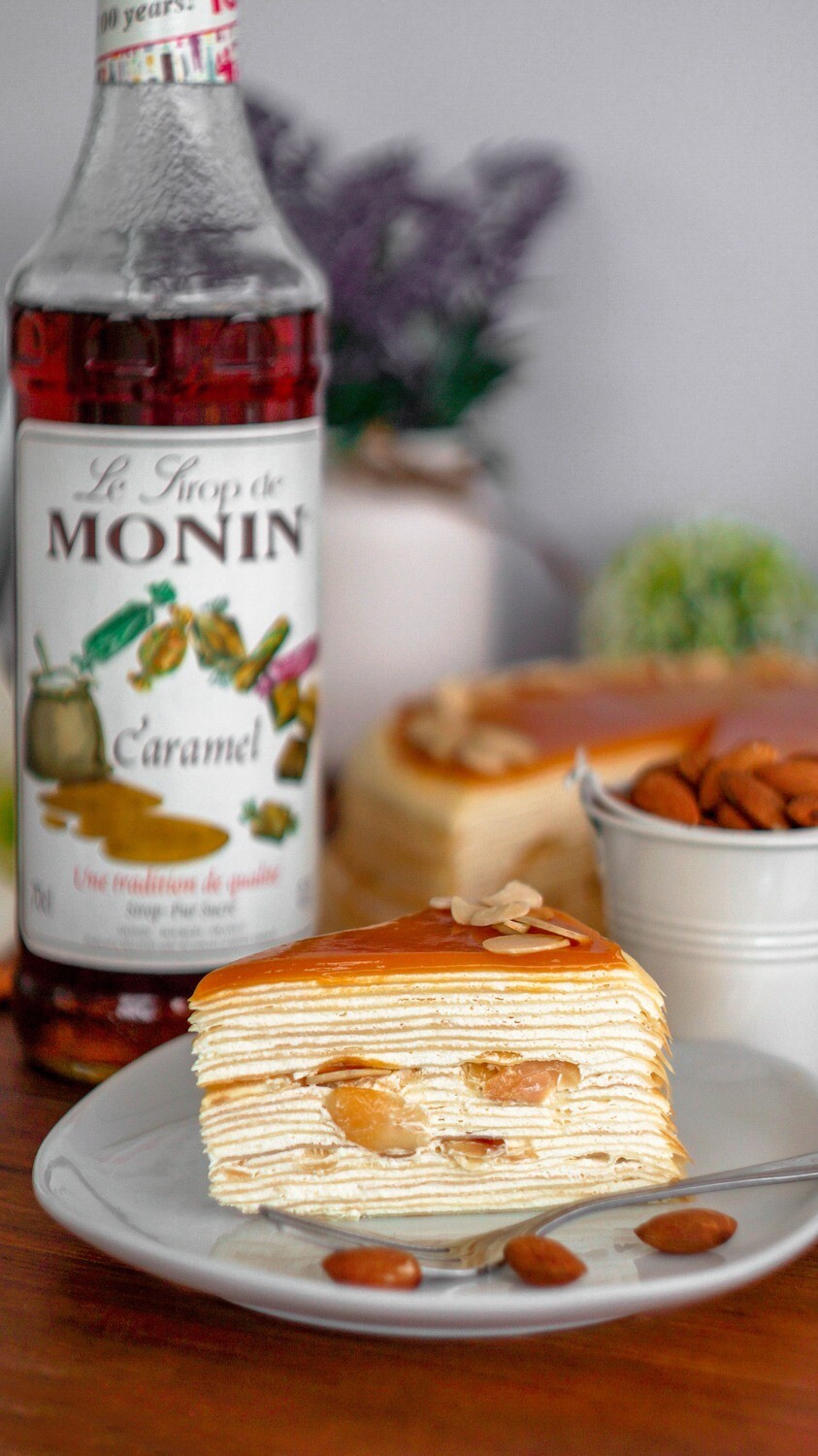 Salted Caramel Almond Crepe Cake (By: Junandus from KL)