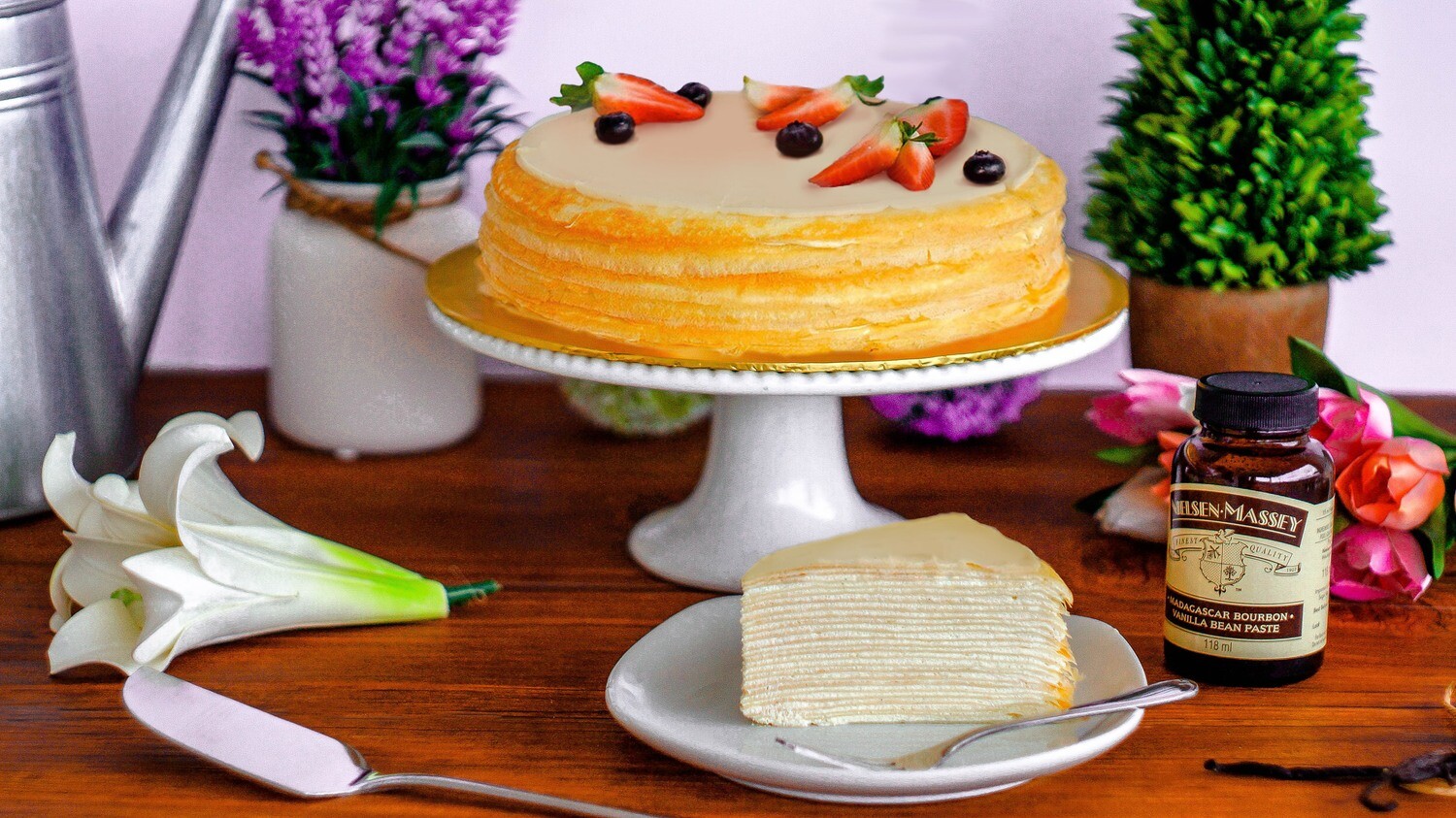 Madagascar Vanilla Crepe Cake (By: Junandus from KL)