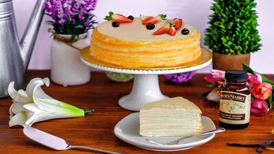 Madagascar Vanilla Crepe Cake (By: Junandus from KL)