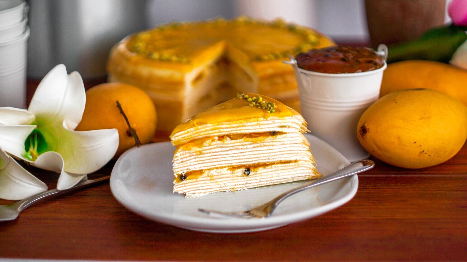 Mango &amp; Passion Crepe Cake (By: Junandus from KL)