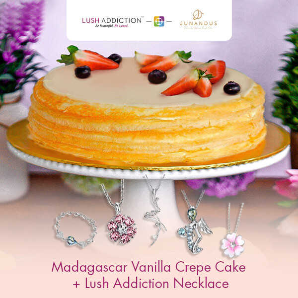 Madagascar Vanilla Crepe Cake + Lush Addiction Necklace (By: Junandus from KL)